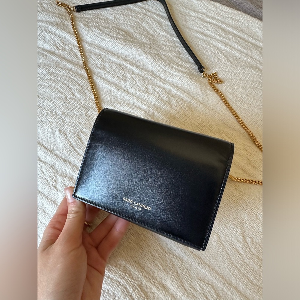 Saint Laurent mini crossbody chain wallet - Picture 3 of 13